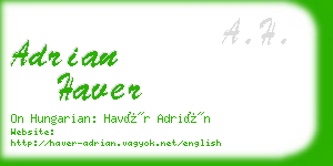 adrian haver business card